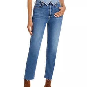 RE/DONE Stove Pipe High Rise Straight Jeans size 26 mid 70s